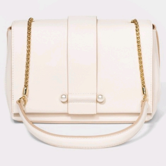 a new day Handbags - A New Day White Pearl Shoulder handbag purse